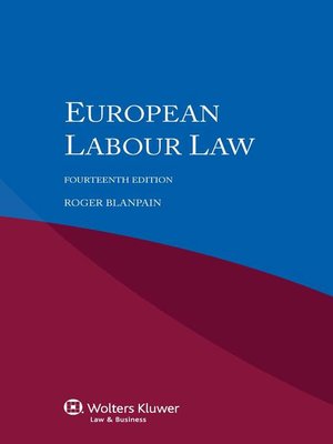 cover image of European Labour Law